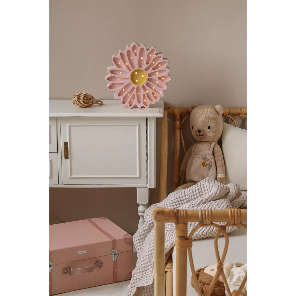Daisy Lampa Ružová - Drevené Lampy - Little Lights