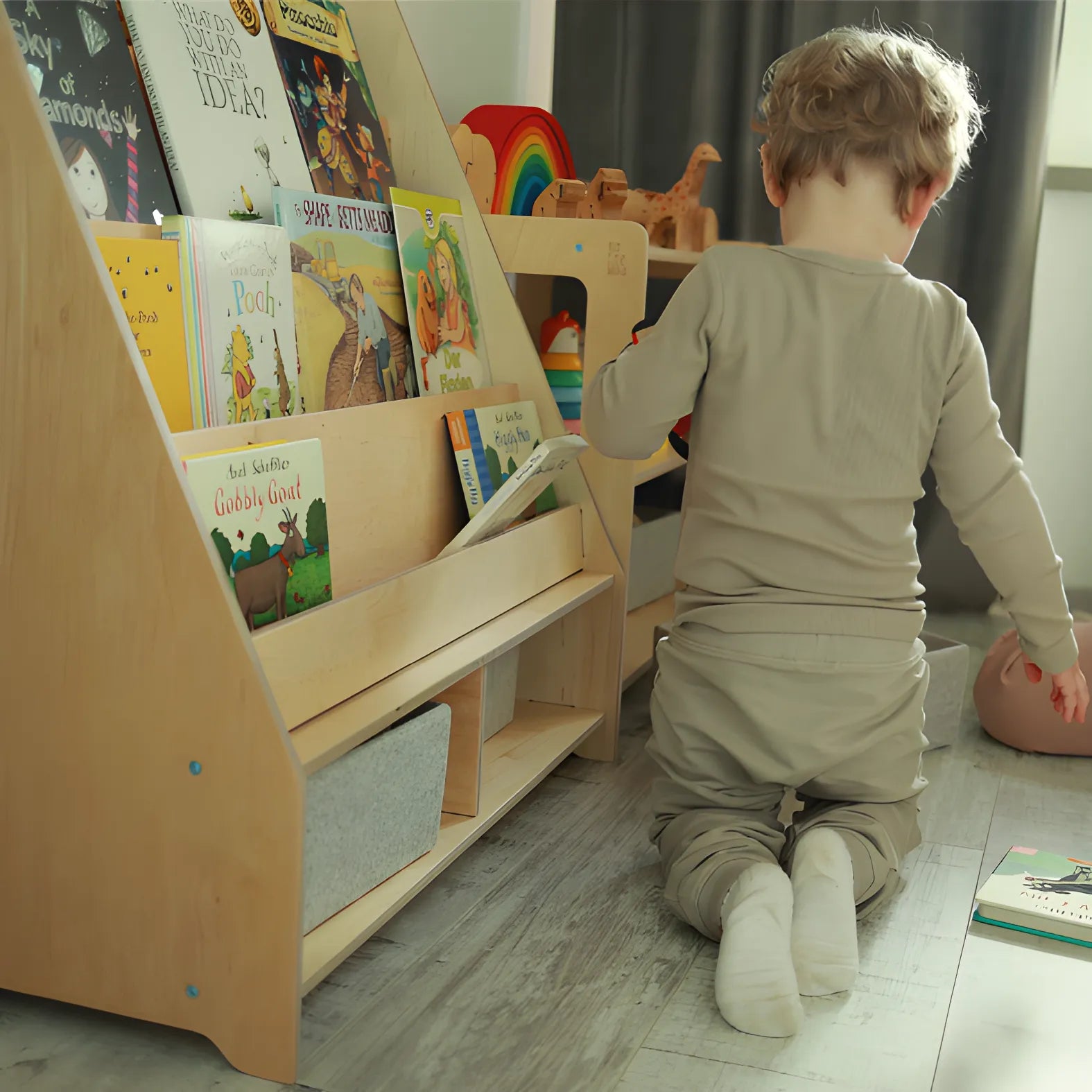 Kinderbibliothek - Montessori-Regal - Katehaa