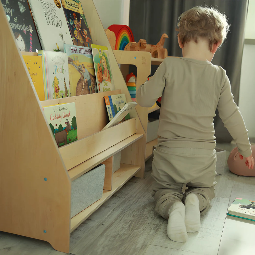 Kinderbibliothek - Montessori-Regal - Katehaa