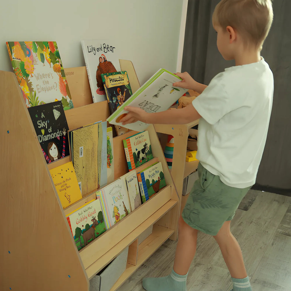 Kinderbibliothek - Montessori-Regal - Katehaa