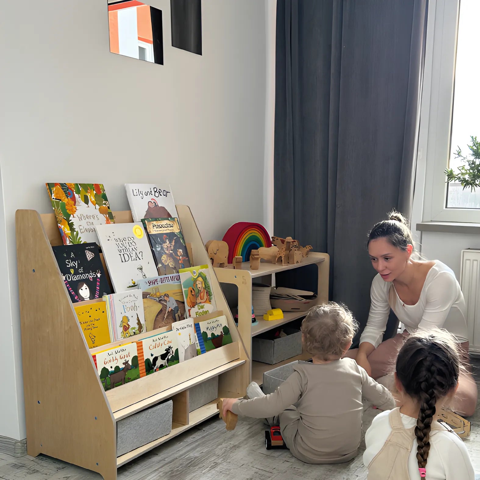 Kinderbibliothek - Montessori-Regal - Katehaa