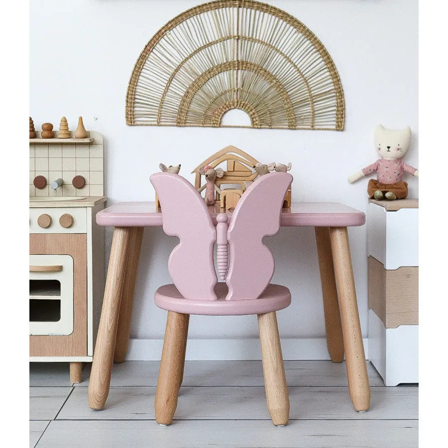 Set di farfalle e rose per bambini - Set in legno e plastica - Kidozia