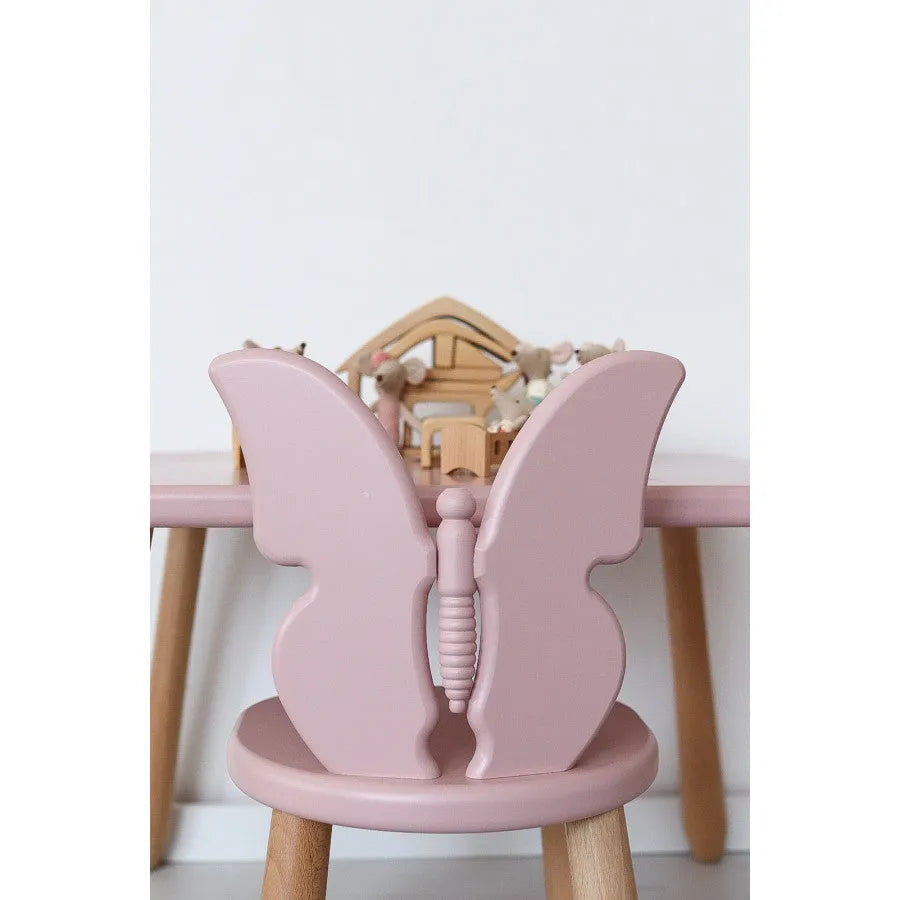 Set di farfalle e rose per bambini - Set in legno e plastica - Kidozia