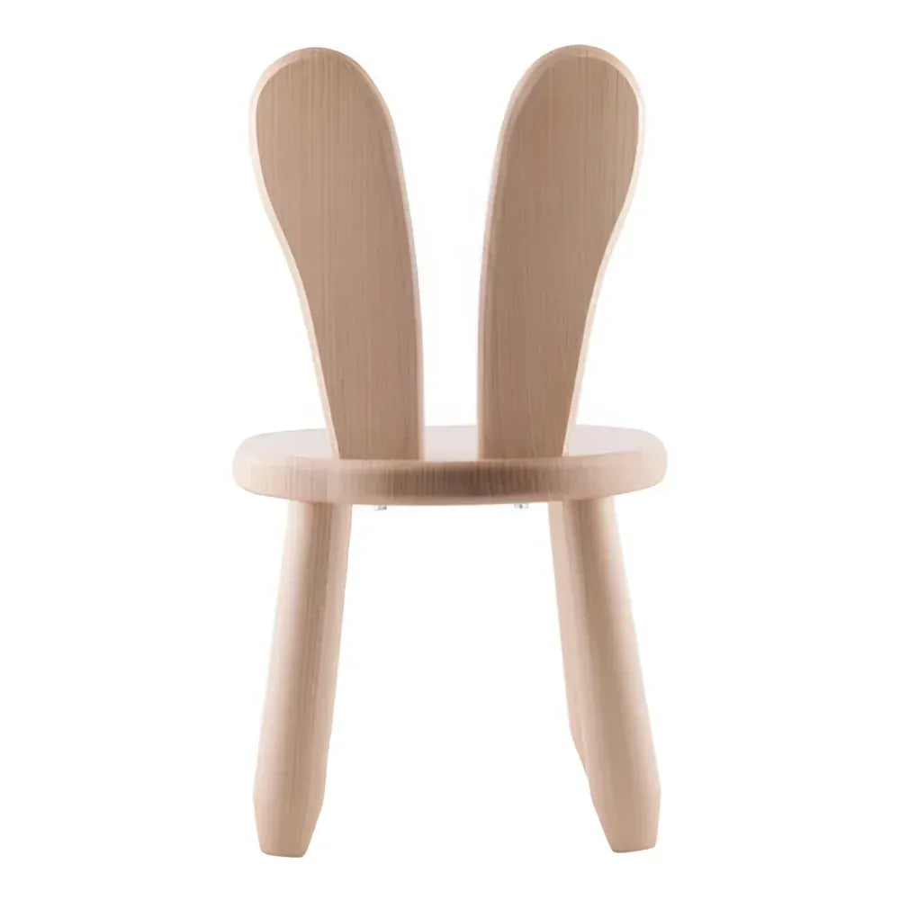 Drevená Detská Stolička Natur Bunny - Drevené a Plastové Sety - Kidozia