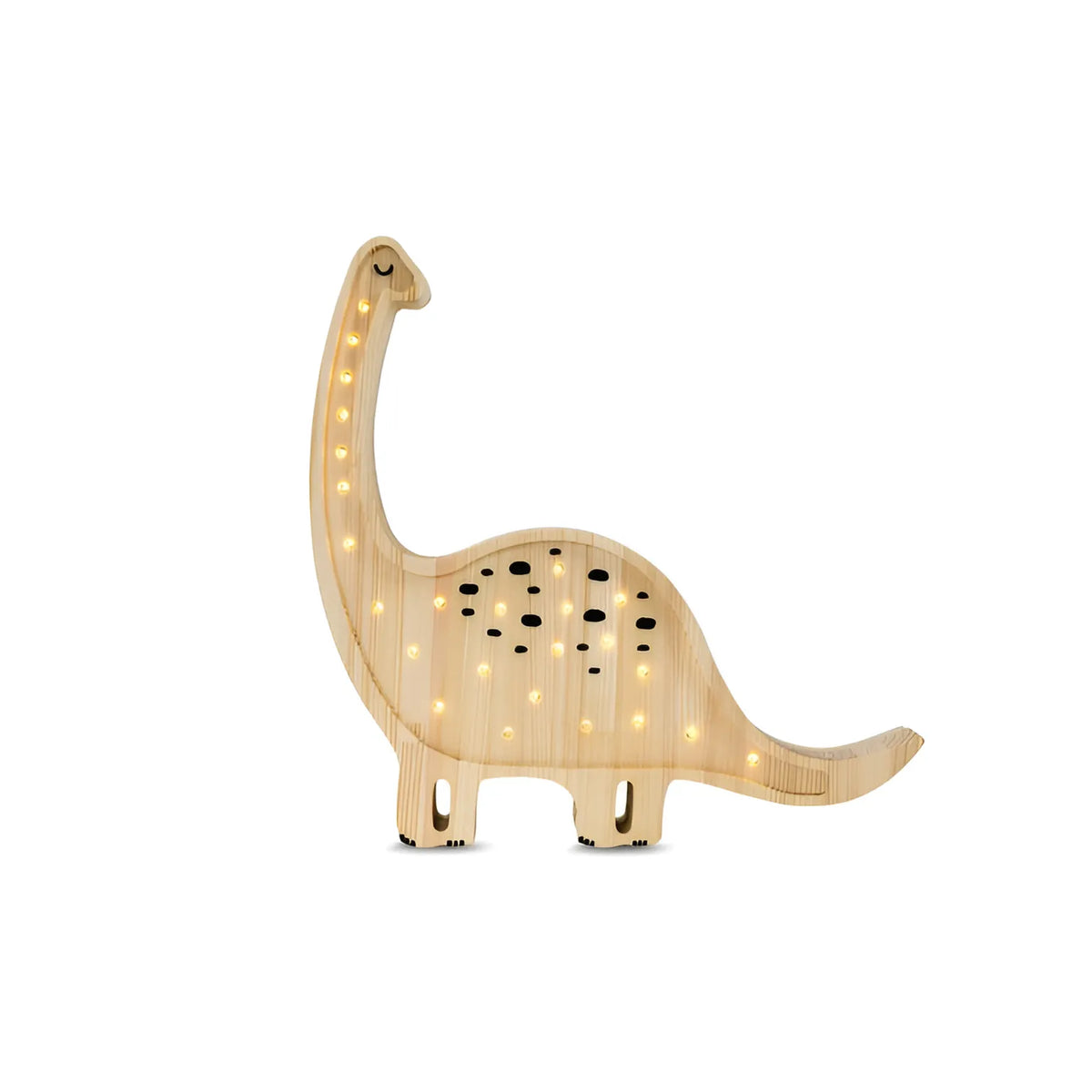 Lámpara Dino Diplodocus - Pequeñas Luces - Lámparas de Madera