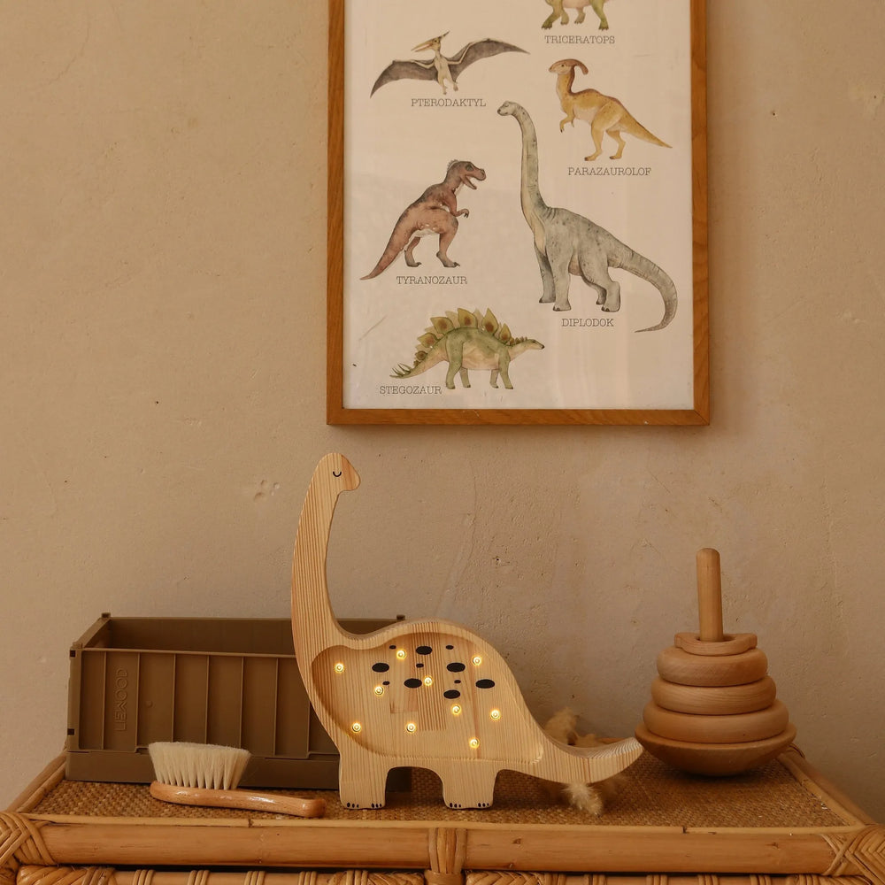 Dino Lamp Mini - Piccole Luci - Lampade in Legno
