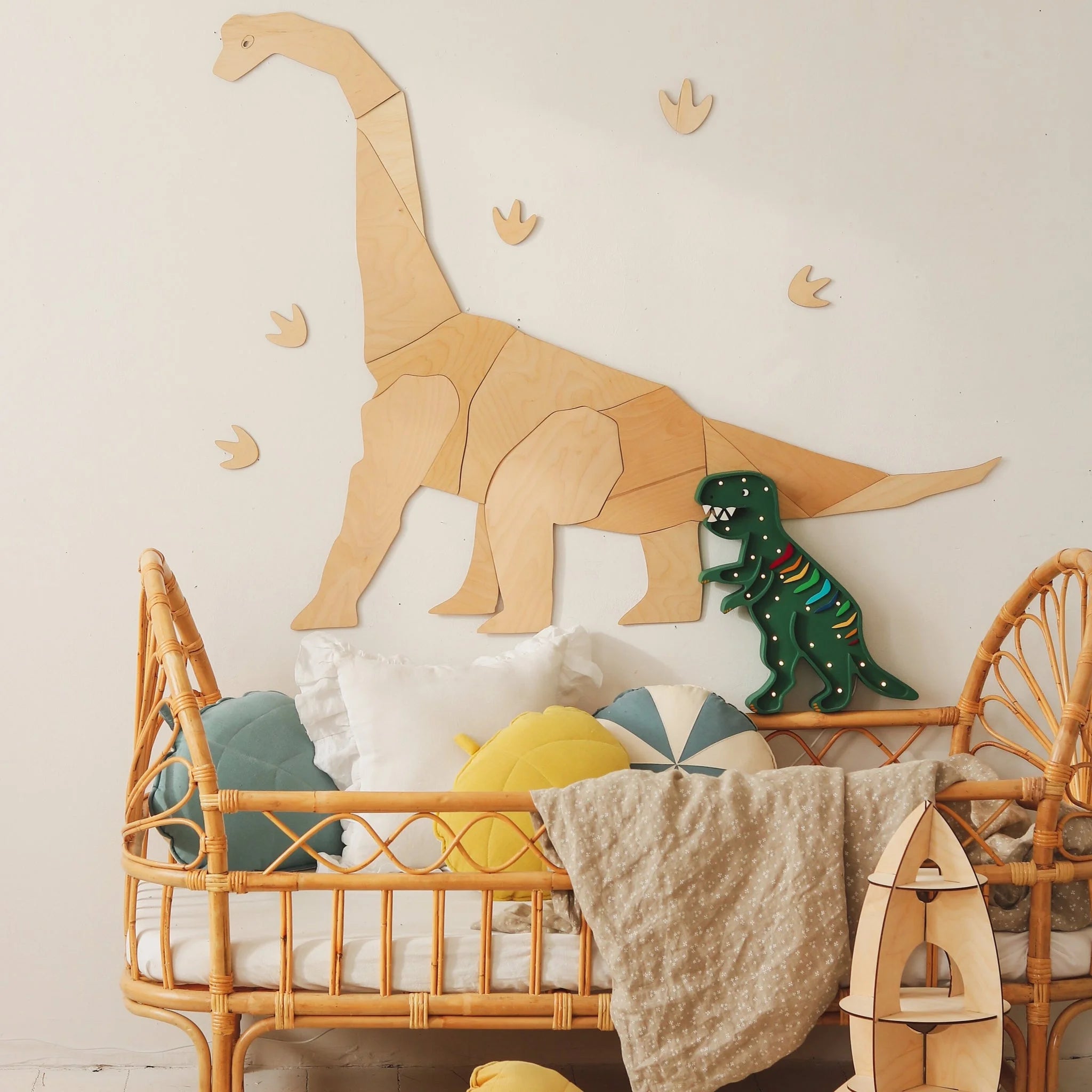 Dino T.rex Lampa - Bedside Lamps - Little Lights
