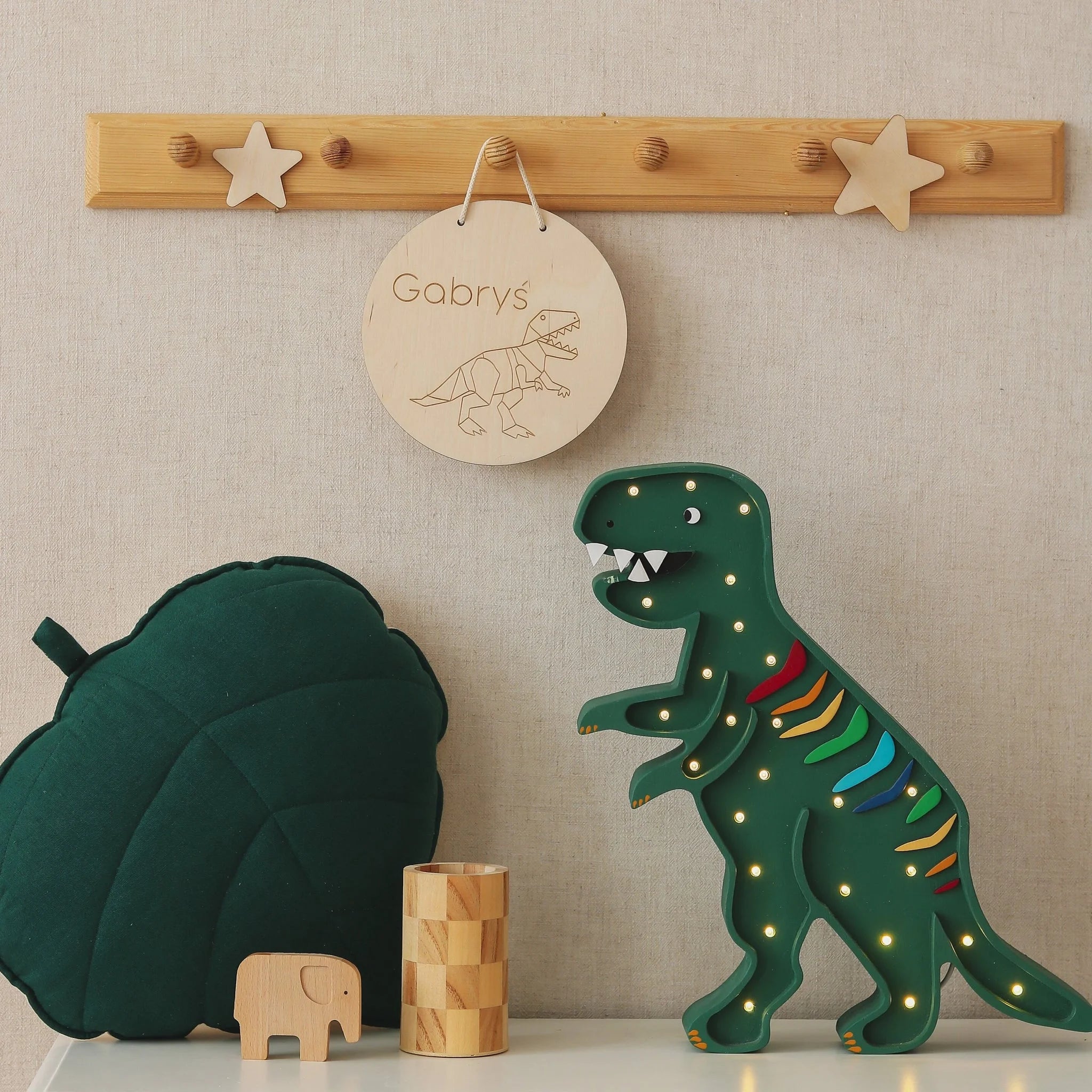 Dino T.rex Lampa - Bedside Lamps - Little Lights