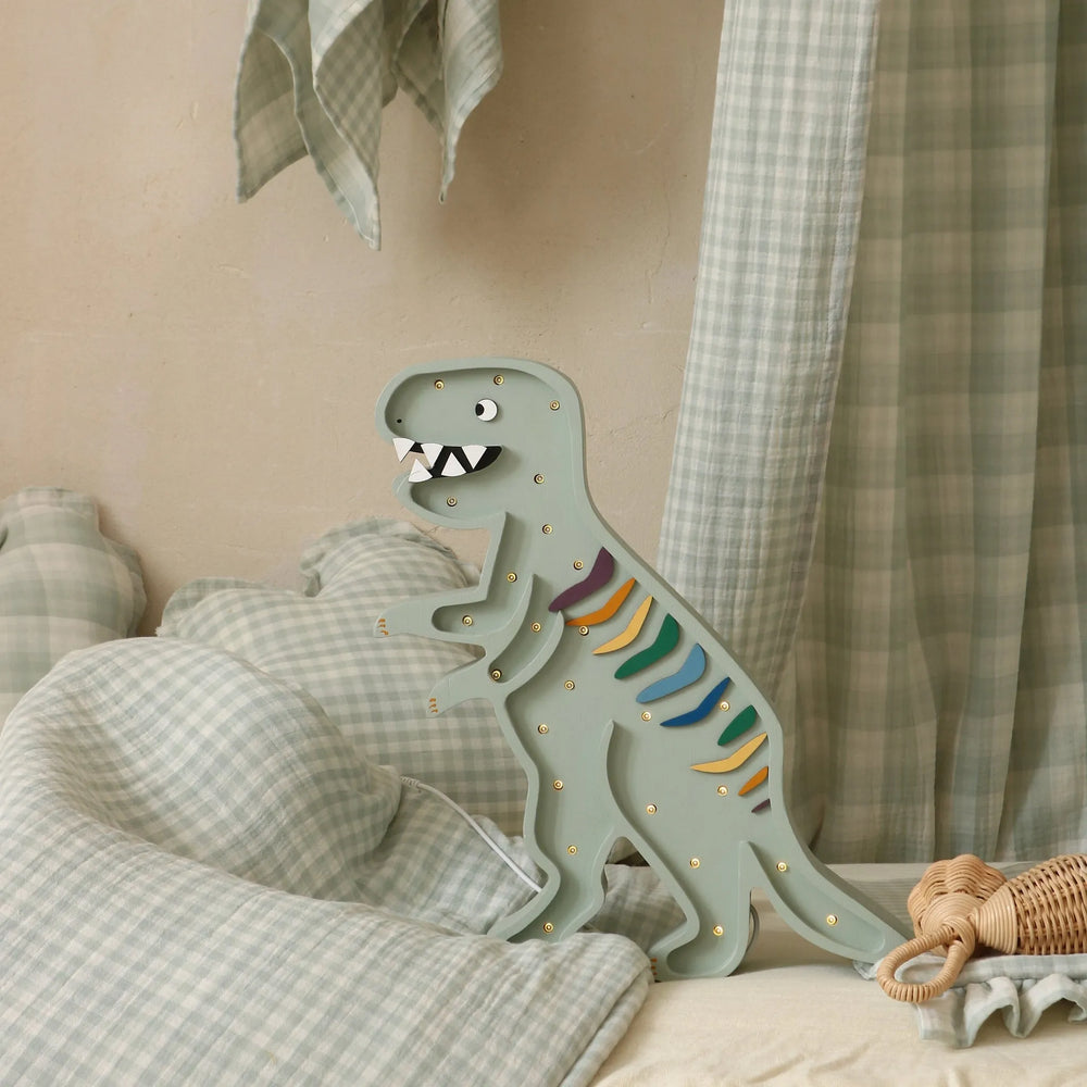 Dino T.rex Lampe - Kleine Lichter - Holzlampen