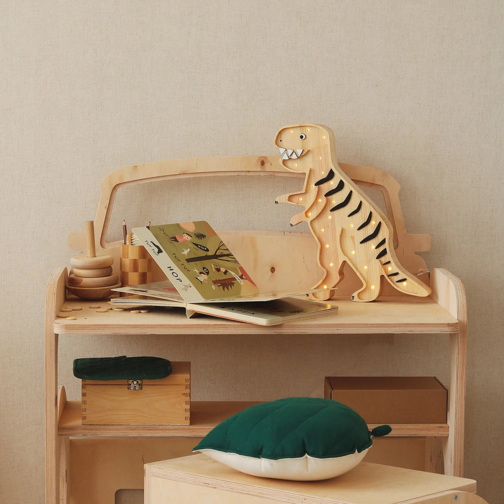 Dino T.rex Lampe - Kleine Lichter - Holzlampen