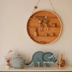 Dino Triceratops Lamp - Little Lights - Wooden Lamps