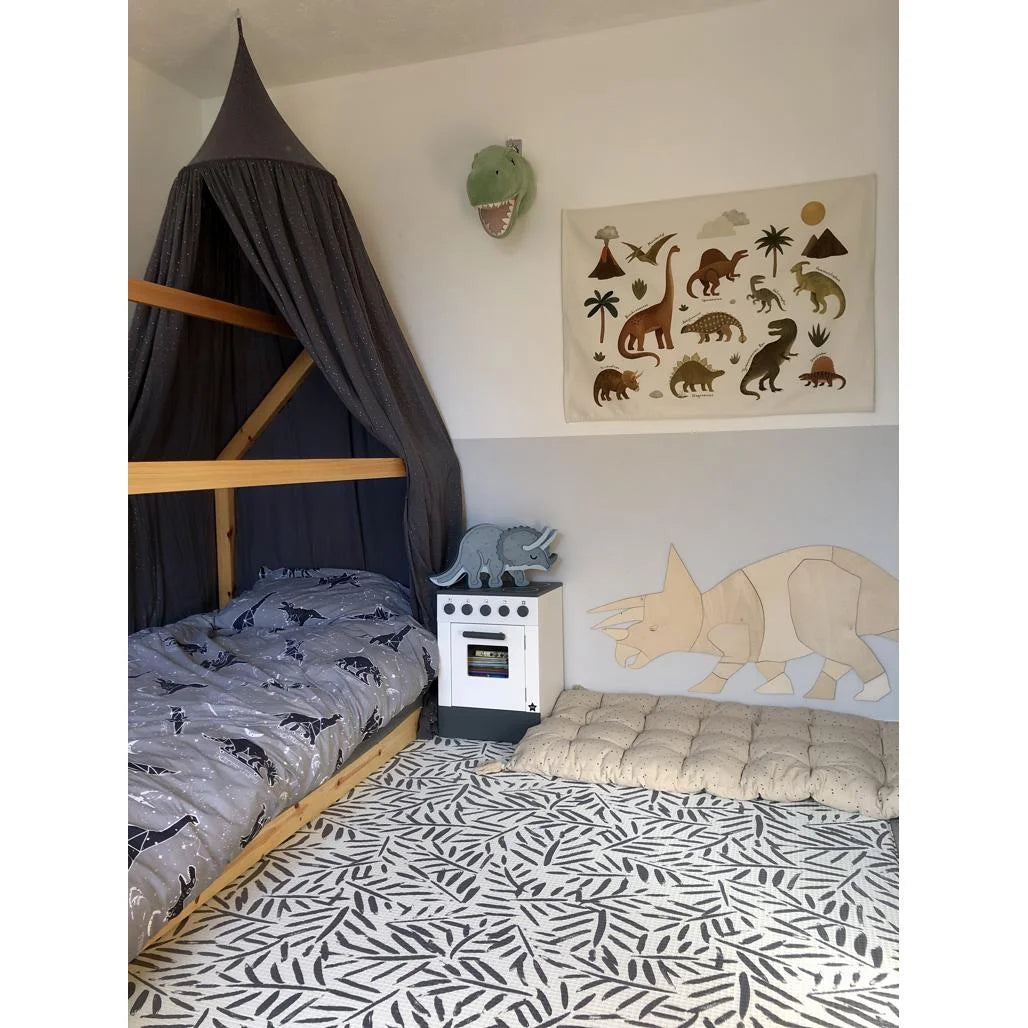 Dinosaurus Triceratops - Dřevěná Nástěnná Dekorace XL Velikost - 60cmx170cm - Nástěnná - Cut It Now