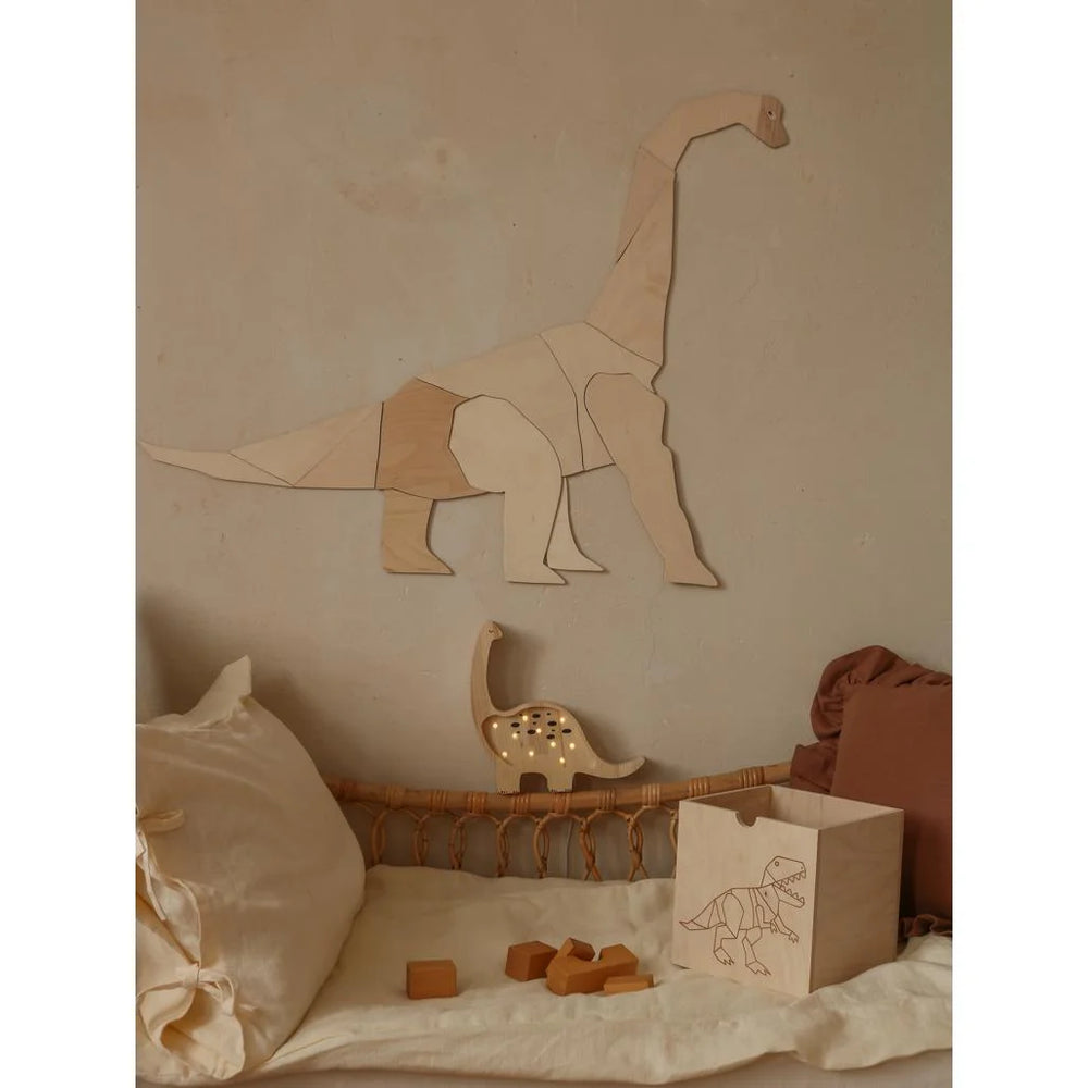 Dinosaurus Diplodocus - Drevená Nástenná Dekorácia Veľkosť s - 75cmx90cm - Nástenná - Cut It Now