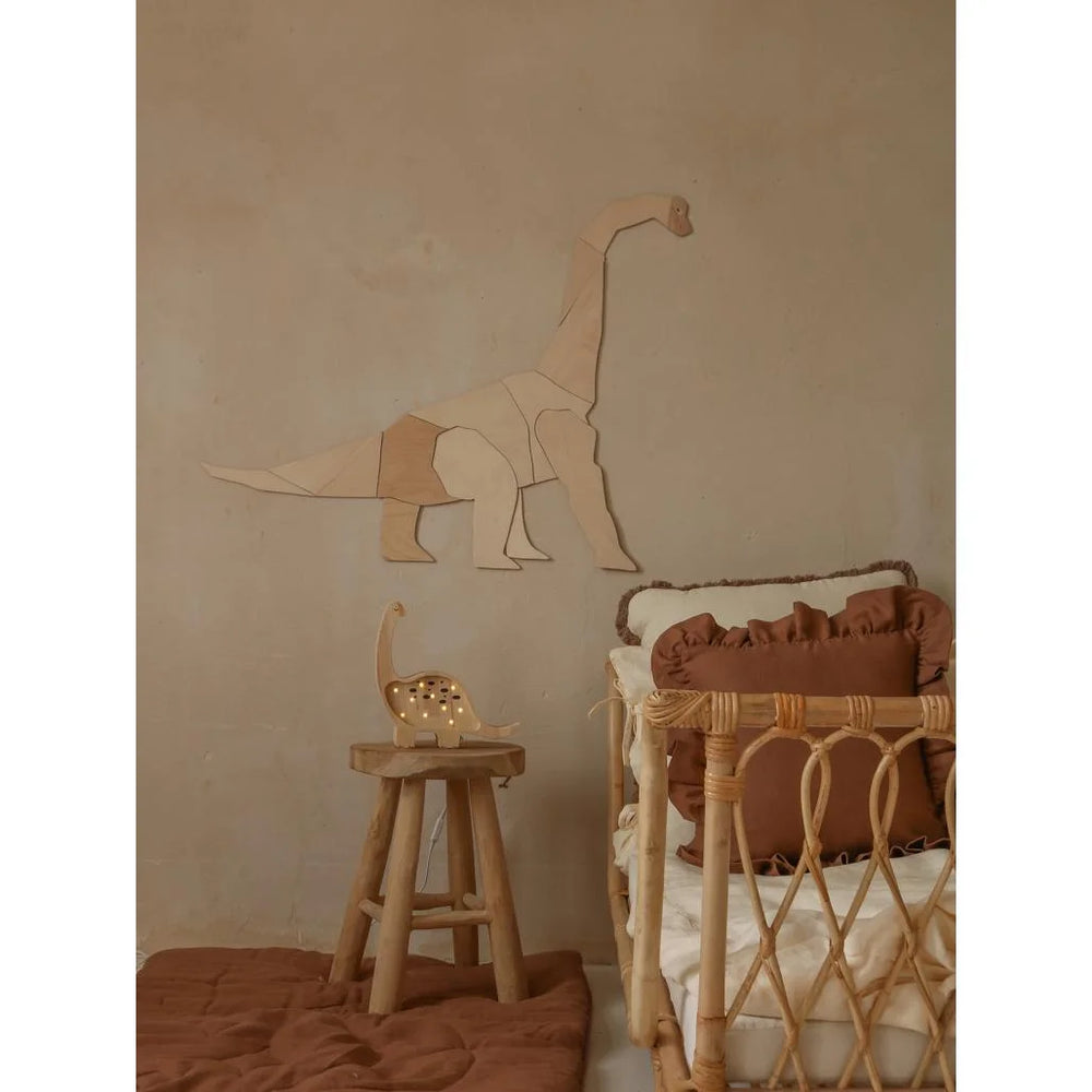 Dinosaurus Diplodocus - Drevená Nástenná Dekorácia Veľkosť s - 75cmx90cm - Nástenná - Cut It Now