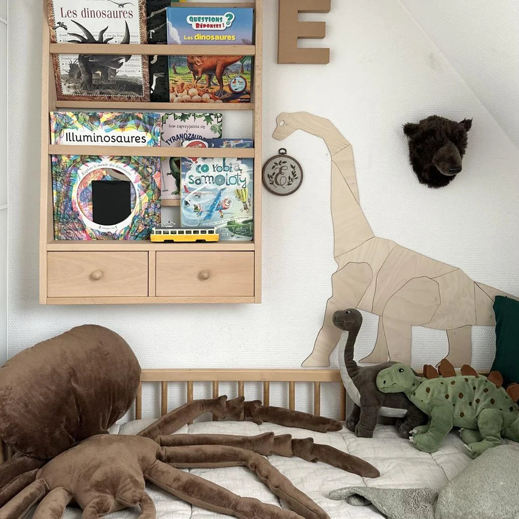 Dinosaurus Diplodocus - Drevená Nástenná Dekorácia Veľkosť s - 75cmx90cm - Nástenná - Cut It Now
