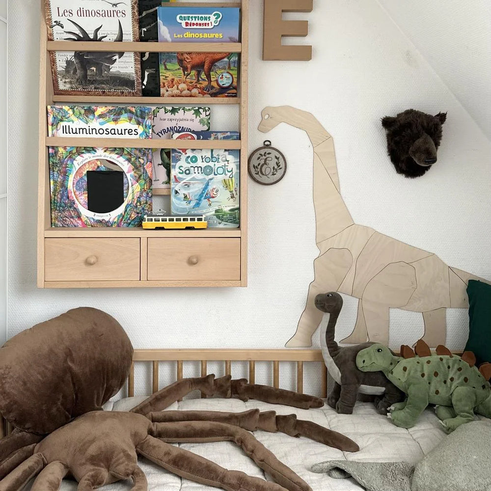 Dinosaurus Diplodocus - Drevená Nástenná Dekorácia Veľkosť s - 75cmx90cm - Nástenná - Cut It Now