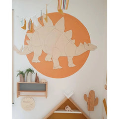 Stegosaurus Dinosaurier - Holz-Wanddeko Größe S - 60cmx94cm - Wanddeko - Cut It Now