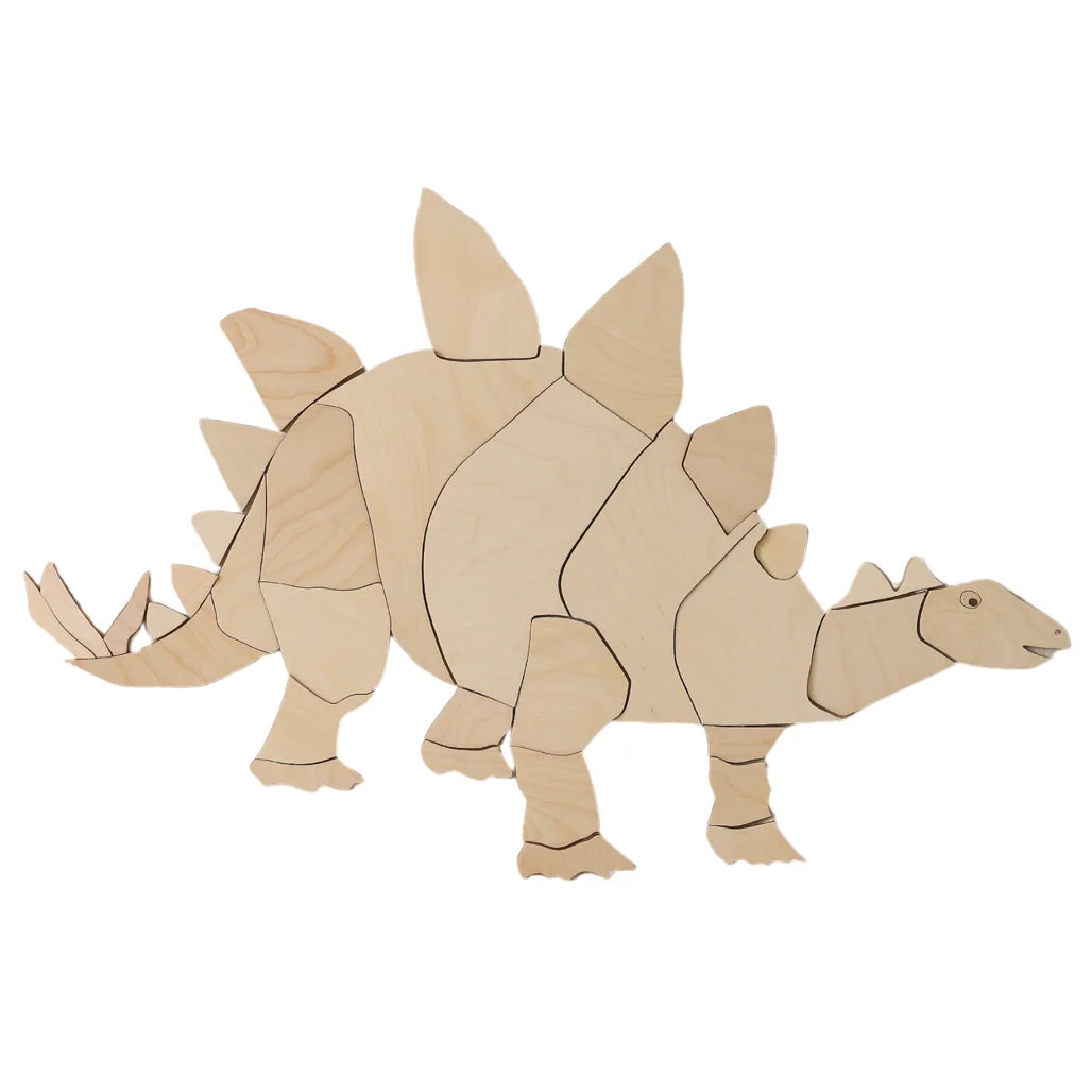 Stegosaurus Dinosaurier - Holz-Wanddeko Größe S - 60cmx94cm - Wanddeko - Cut It Now