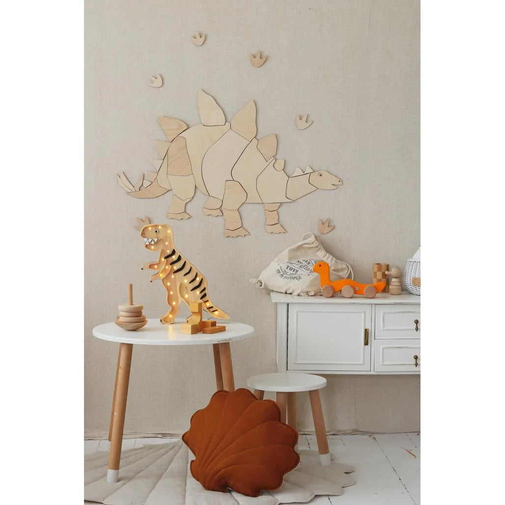 Dinosaurier Stegosaurus - Holz-Wanddeko Größe S - 60cmx94cm - Wanddeko - Cut It Now