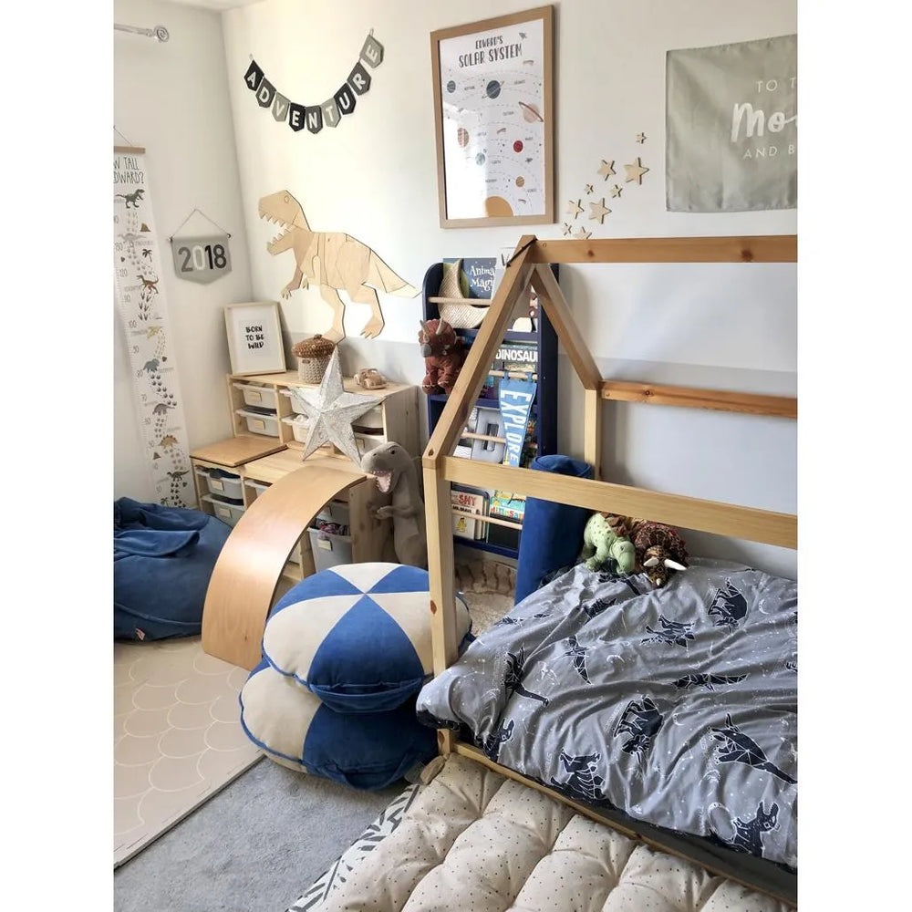 Dinosaurus T-rex Tyranosaurus - Dřevěná Nástěnná Dekorace Velikost m - 100cmx125cm - Nástěnná - Cut It Now