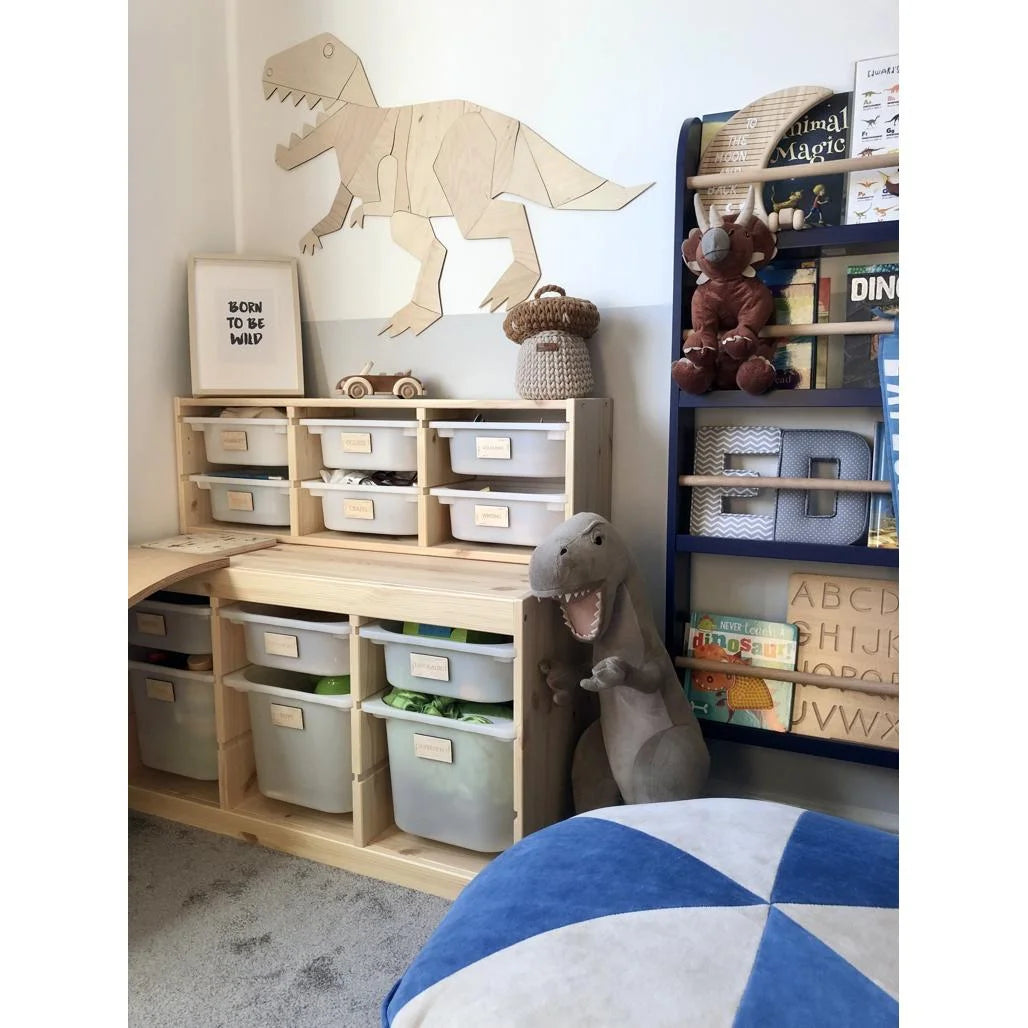 Dinosaur T-rex Tyranosaurus - Trævægsdekoration XL Størrelse - 135cmx170cm - Væg - Cut It Now