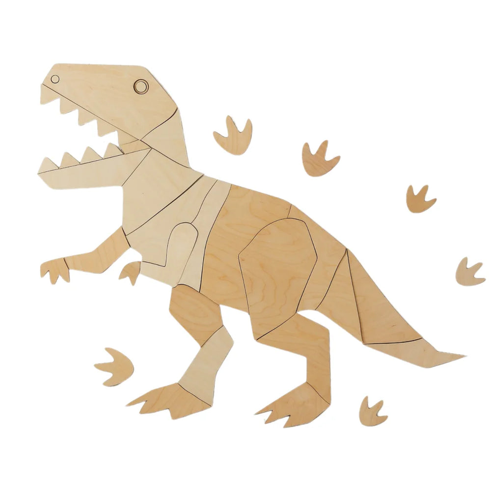Dinosaur T-rex Tyranosaurus - Trævægsdekoration XL - 135cmx170cm - Væg - Cut It Now