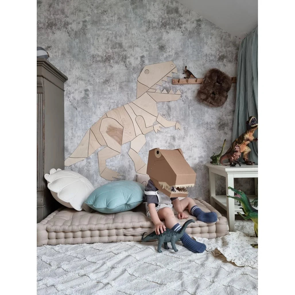 Dinosaur T-rex Tyranosaurus - Trævægsdekoration XL Størrelse - 135cmx170cm - Væg - Cut It Now