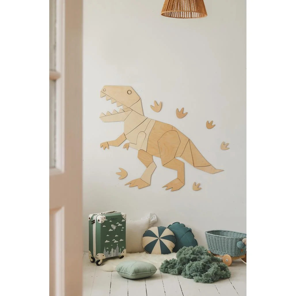 Dinosaur T-rex Tyranosaurus - Trævægsdekoration XL - 135cmx170cm - Væg - Cut It Now