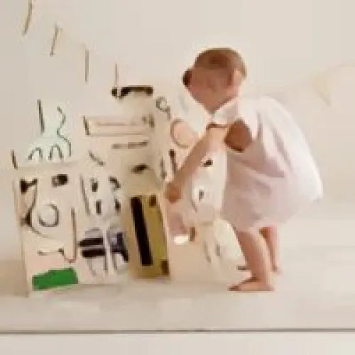 Xl Domček Manipulačná Tabuľa Pastelová - Montessori - Foxy Family