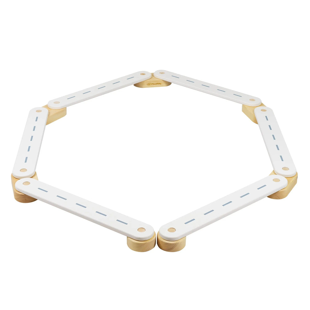 Holz-Schwebebalken Weiß 6 Elemente - Balance Boards - Meowbaby