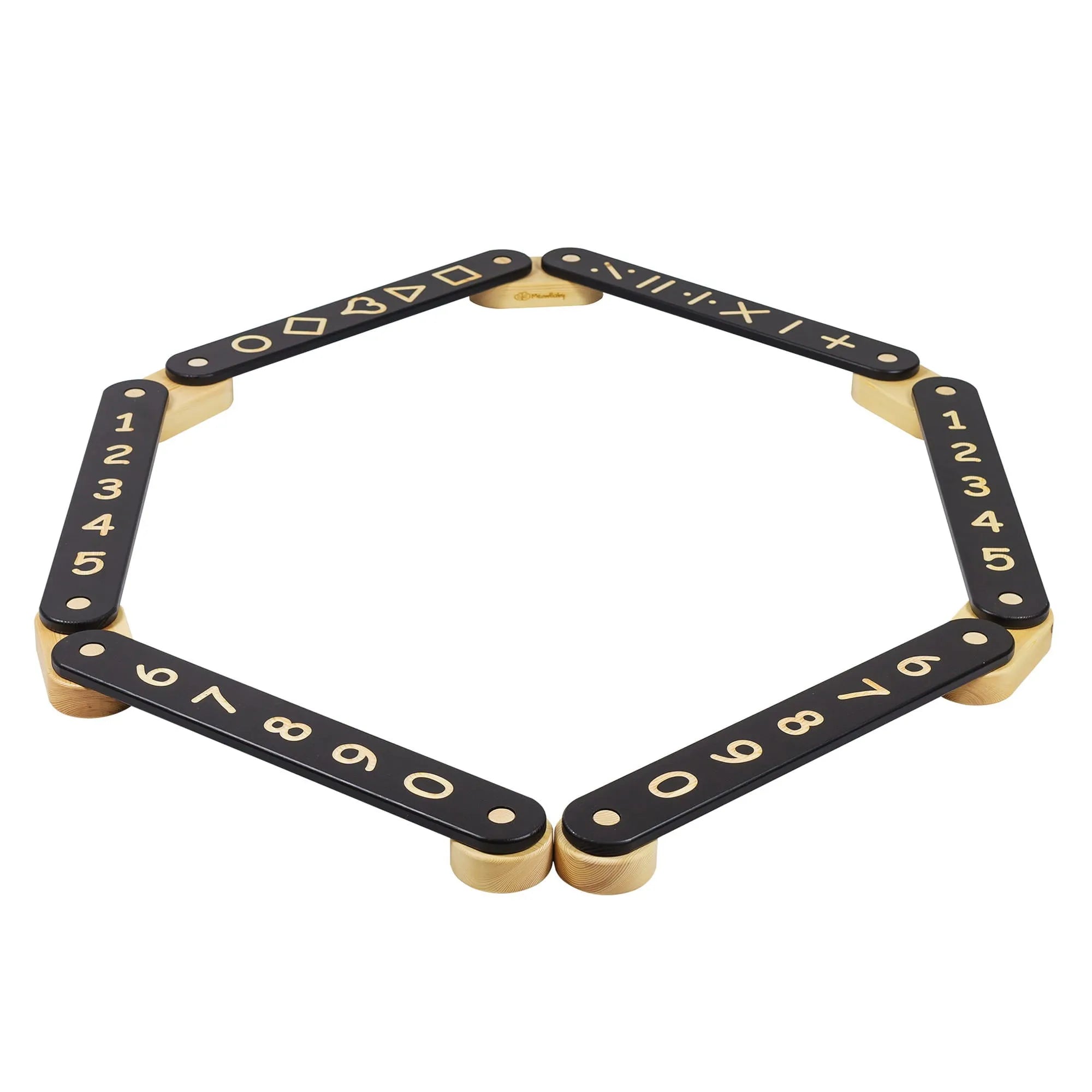 Trave di equilibrio in legno nera 6 elementi - Balance Boards - Meowbaby