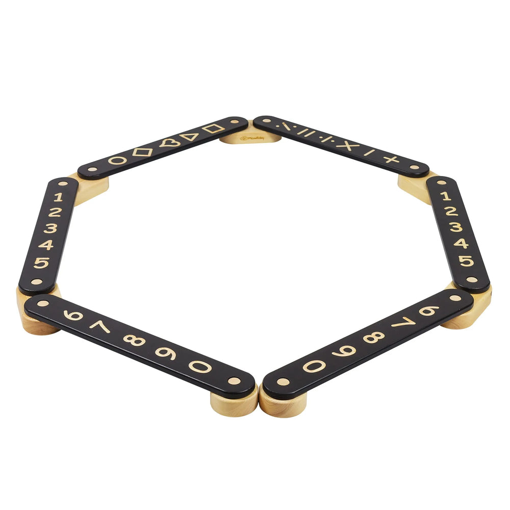 Trave di equilibrio in legno nera 6 elementi - Balance Boards - Meowbaby