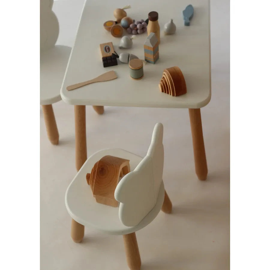 Drevená Detská Sada Natur White Bear - Drevené a Plastové Sety - Kidozia