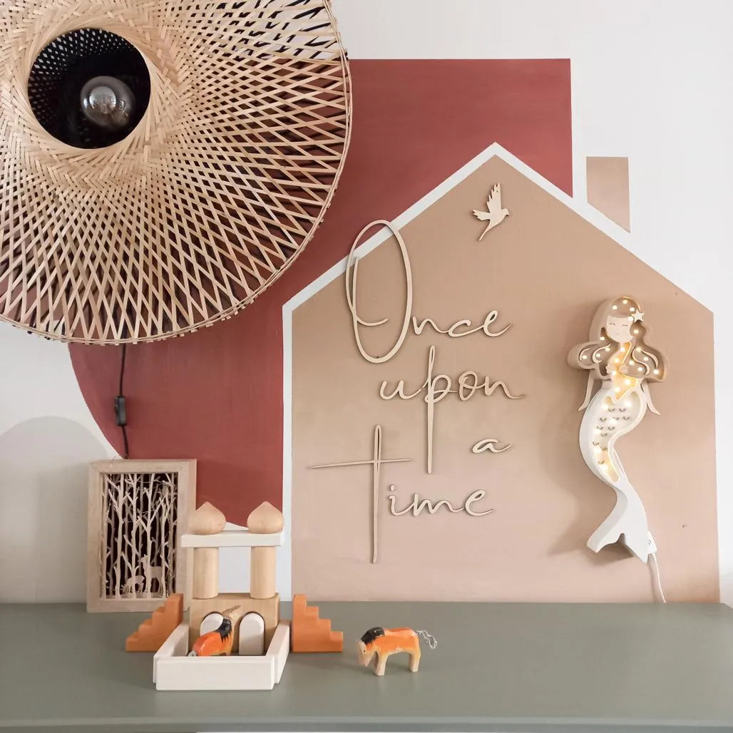 Tablero de madera para pared: dónde estaba - 120 cm x 40 cm - Decoración de pared - Recortar ahora