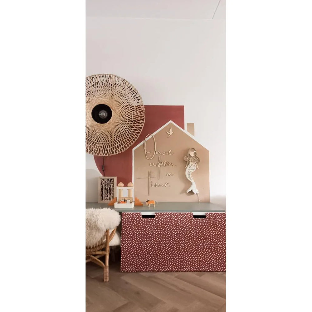 Tablero de madera para pared: dónde estaba - 120 cm x 40 cm - Decoración de pared - Recortar ahora