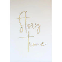 Wooden Wall Board: story time - 68cmx30cm - Wall Decoration - Cut It Now