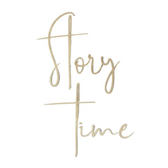 Wooden Wall Board: story time - 68cmx30cm - Wall Decoration - Cut It Now