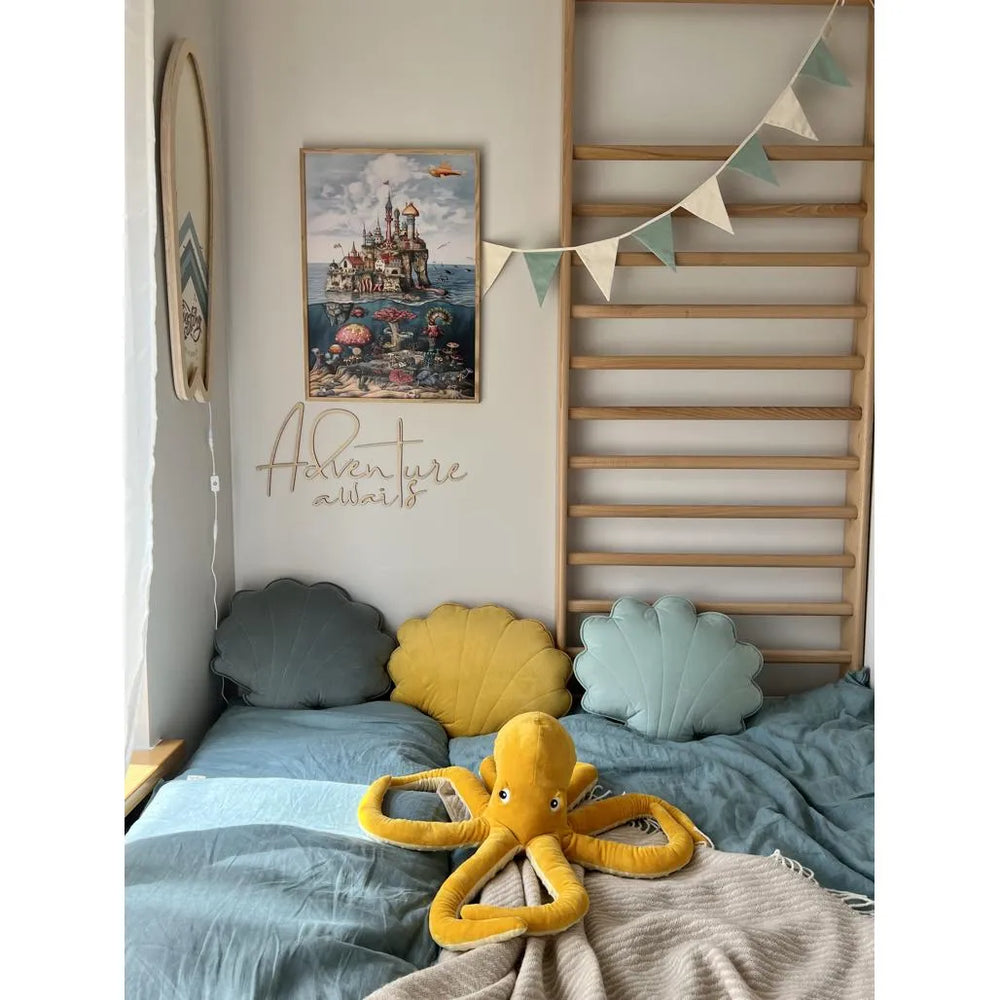 Cartello da parete in legno: L'avventura ti aspetta - 100 cm x 30 cm - Decorazione da parete - Taglialo subito