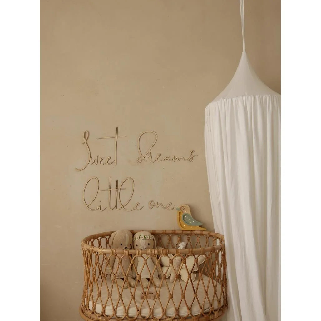 Drevená Nástenná Tabuľa: Sladké Sny Maličký - 150cmx30cm - Nástenná Dekorácia - Cut It Now