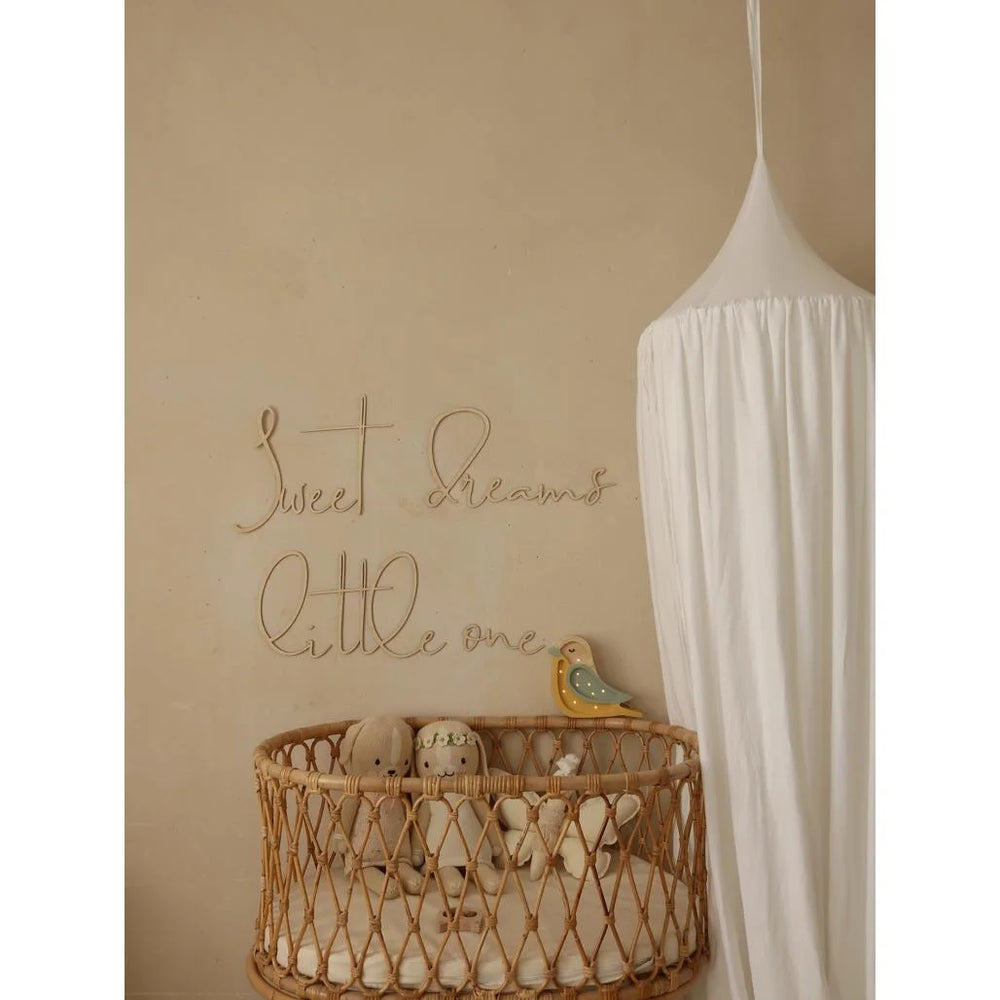 Drevená Nástenná Tabuľa: Sladké Sny Maličký - 150cmx30cm - Nástenná Dekorácia - Cut It Now