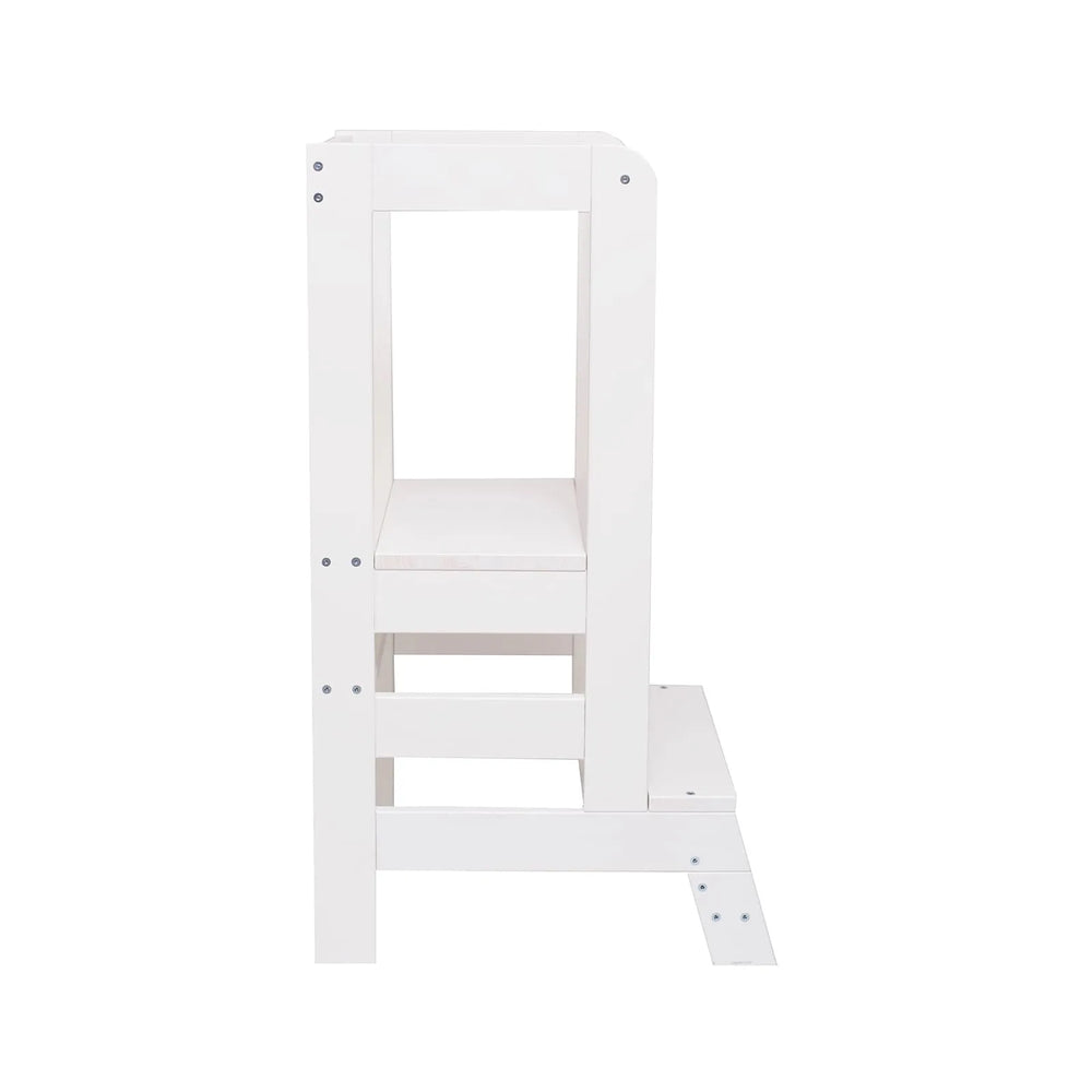 Drevený Kuchynský Pomocník Učebná Veža Biela Veže Meowbaby