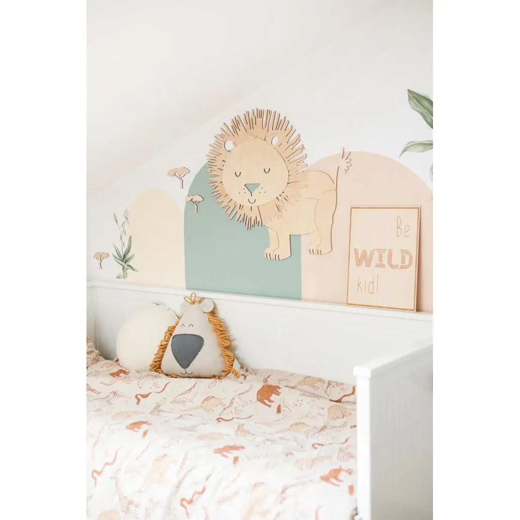 Wooden Poster 'Be a Wild Child' - 30cmx39cm - Wall Decoration - Cut It Now