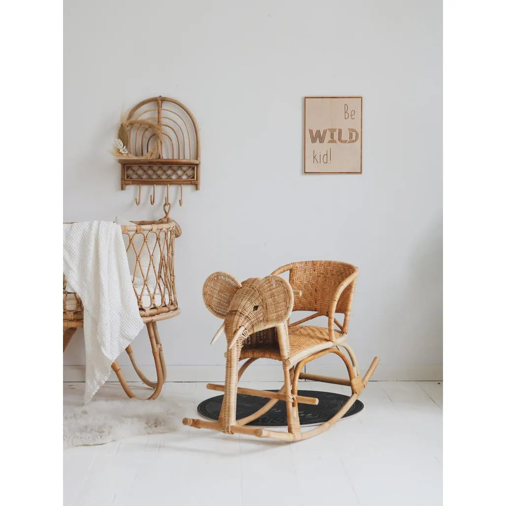 Wooden Poster 'Be a Wild Child' - 30cmx39cm - Wall Decoration - Cut It Now