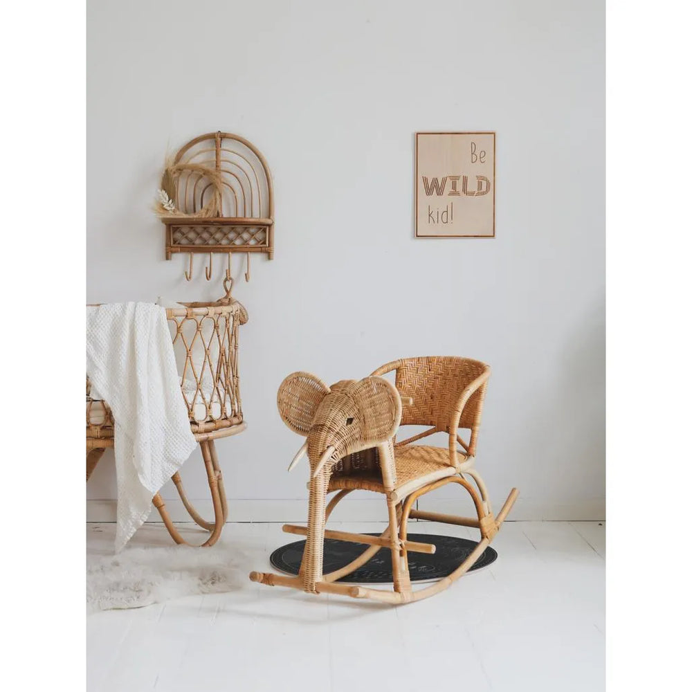 Wooden Poster 'Be a Wild Child' - 30cmx39cm - Wall Decoration - Cut It Now