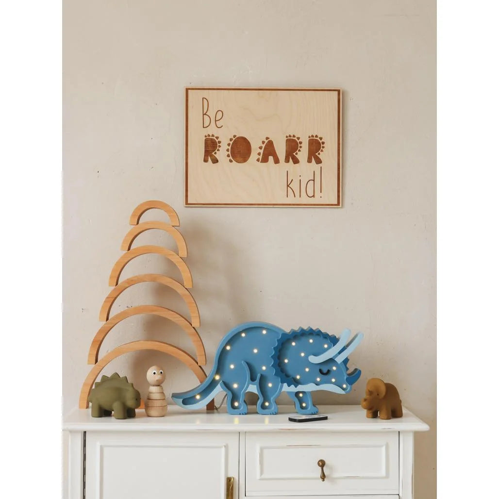 Houten Poster "Wees een Leeuw" - 30cmx39cm - Wanddecoratie - Cut It Now