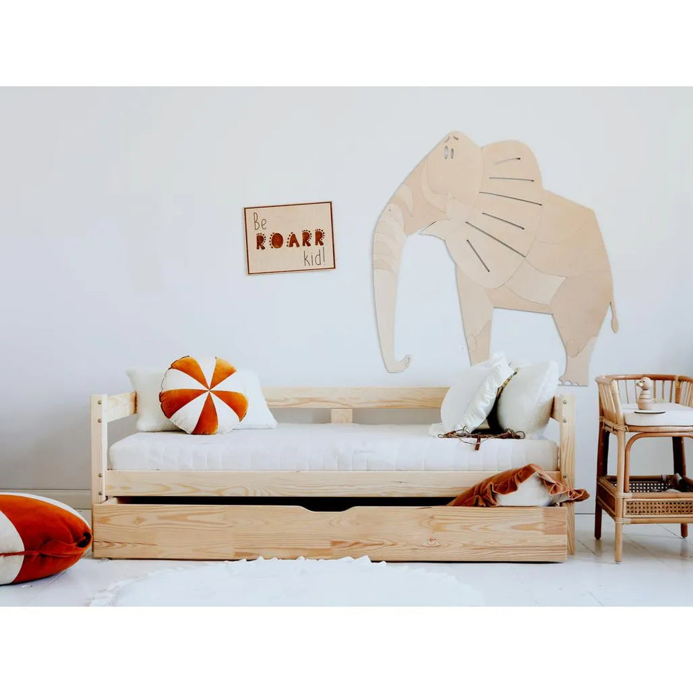 Affiche en bois « Soyez une lionne » - 30 cm x 39 cm - Décoration murale - Cut It Now