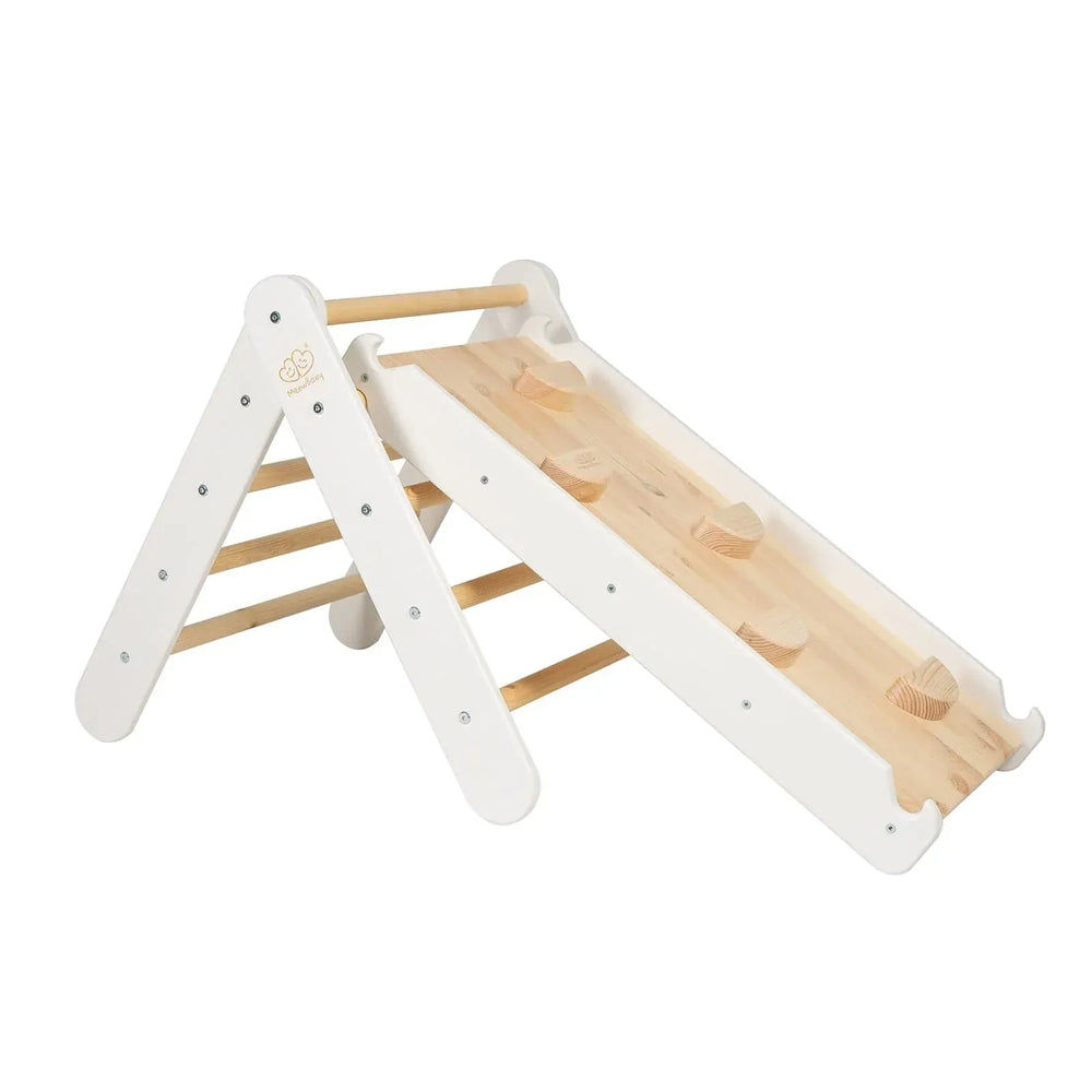 Houten ladder voor kinderen - glijbaan en klimwand - Pikler driehoek - Meowbaby