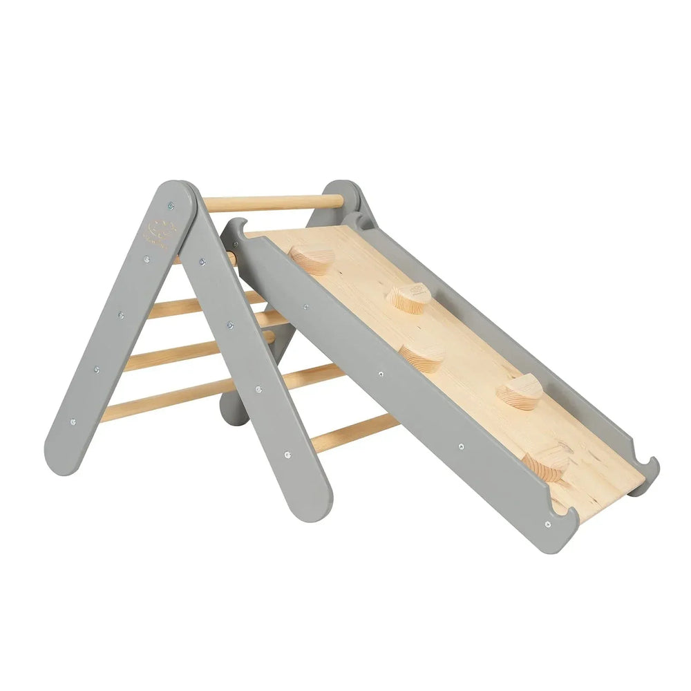 Houten ladder voor kinderen - glijbaan en klimwand - Pikler driehoek - Meowbaby