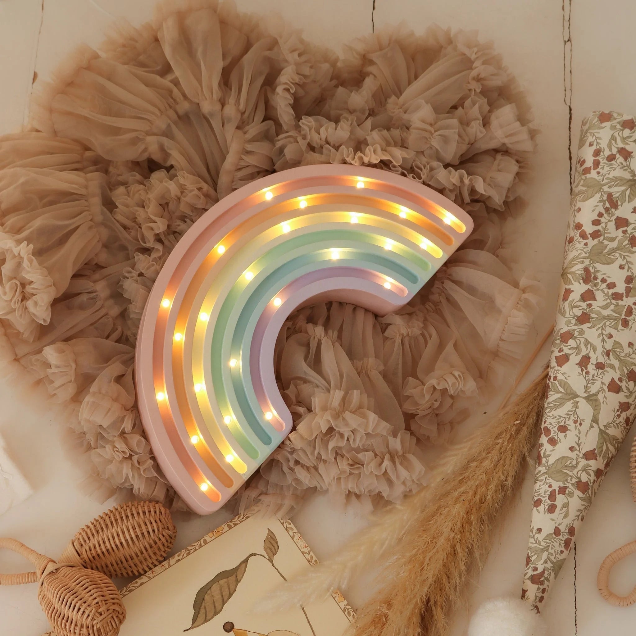 Rainbow Lamp - Wooden Lamps - Little Lights