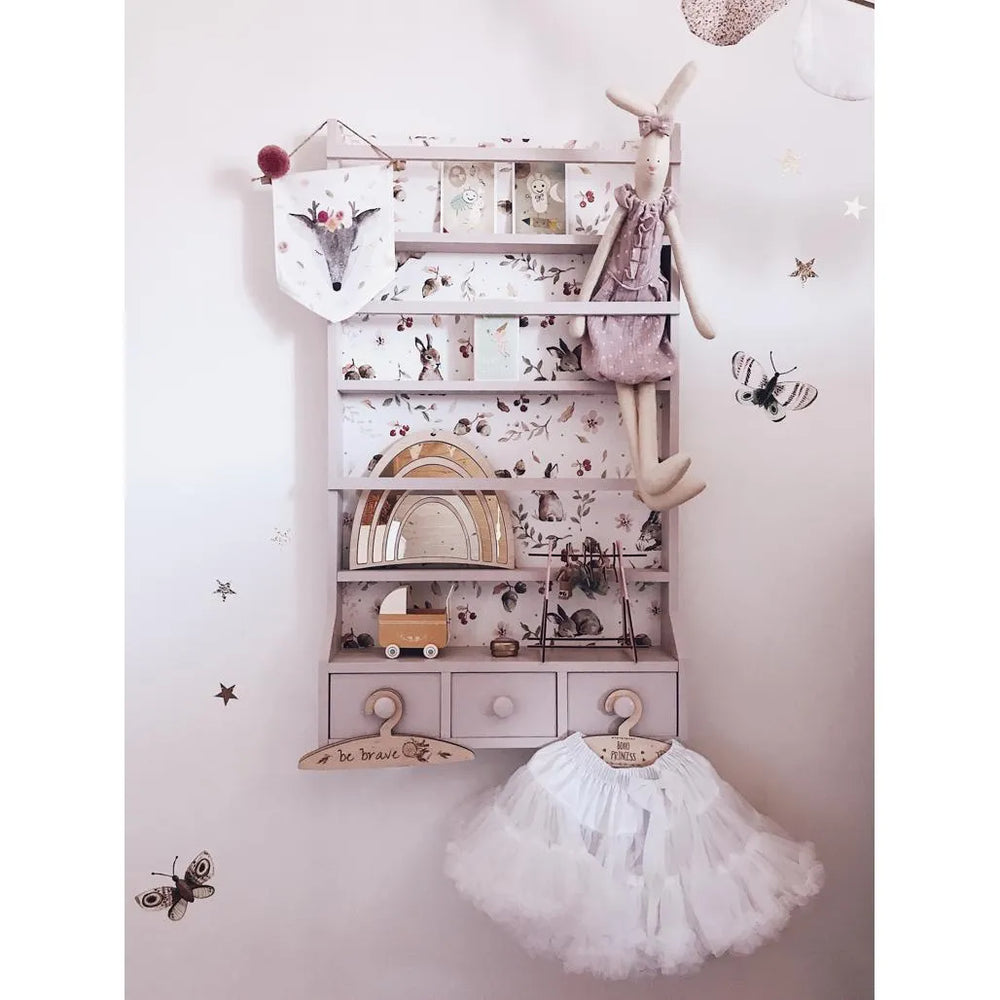 Rainbow Mirror - Safety Acrylic and Wooden Suitable for Children - 29cmx25cm - Wall Decoration - Cut It Now